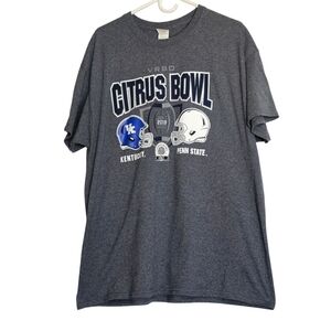 🔥 2019 Citrus Bowl Penn State Kentucky Tee Gray Size XL